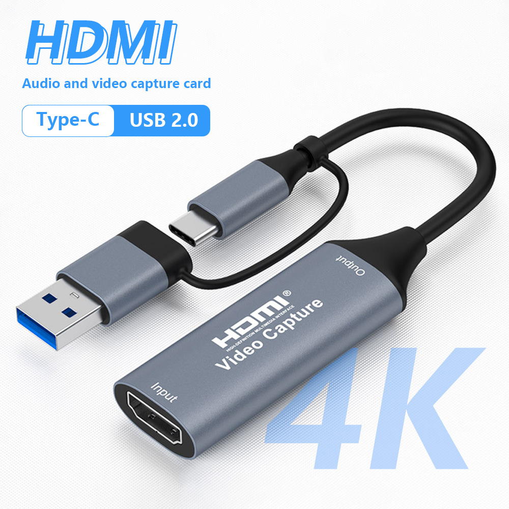Gaming Console With Phone - 4K 2in1 USB 2.0 ビデオキャプチャカード USB/Type-C