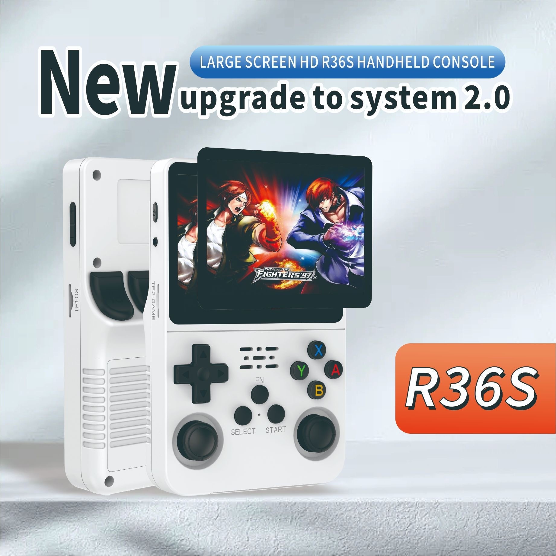 Gaming Console R36 Ultra - R36S レトロハンドヘルドゲーム機 3.5インチIPSスクリーン 64GB 15000種類以上のゲーム搭載 ポケットビデオプレーヤー