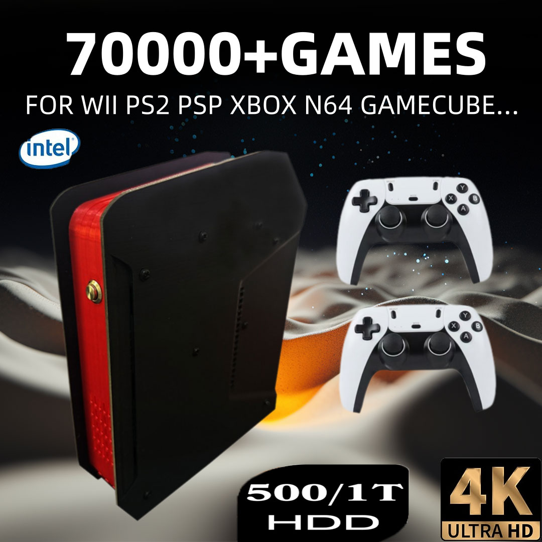 Gaming Console For Kids - X4 レトロビデオゲームコンソール 1T デュアルシステムと I3-3110M CPU