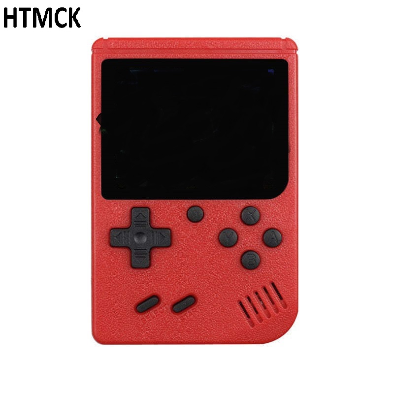 Gaming Console 6 Year Old - HTMCK レッドレトロクラシック携帯型ゲーム機、400種類の内蔵ゲーム搭載、充電式小型ゲームシステム（子供向け）