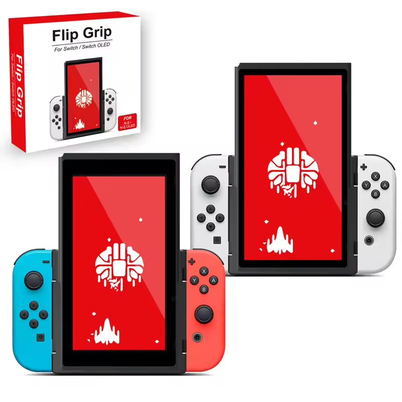Gaming Console Controller - ポートレート垂直ブラケットグリップフリップ NS スイッチ/OLED ハンドヘルドゲームコンソールコントローラゲームパッド NS スイッチアクセサリー