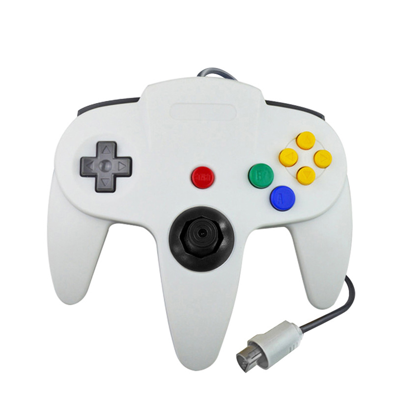 Gaming Console Controller - N64用有線透明ゲームジョイスティック、N64コンソール用ゲームパッドゲームコントローラー