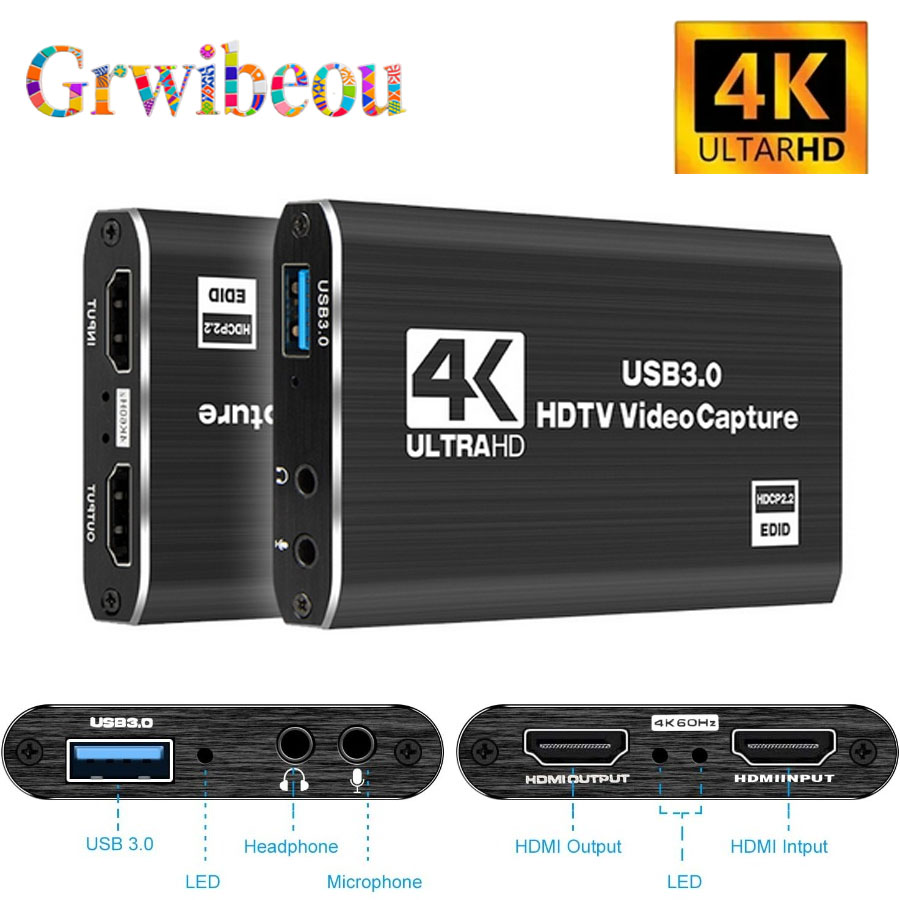 Gaming Console With Phone - 4K USB 3.0 ビデオキャプチャカード HDMI対応 1080P