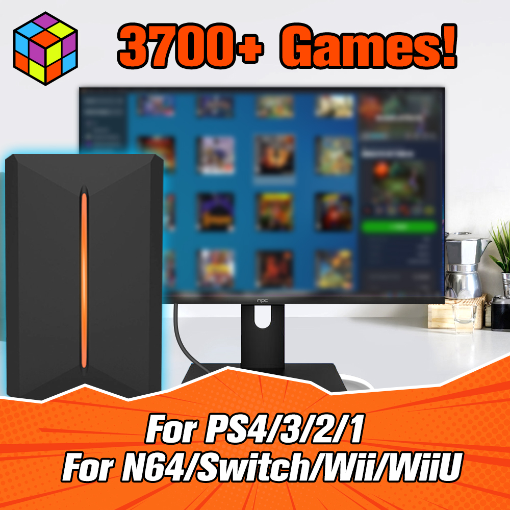 Gaming Console Gs5 - Launchbox ゲームハードドライブディスクレトロゲームコンソール PS4/PS3/PS2/WiiU/Wii/N64/DC/PS1 用 Win PC/ラップトップ