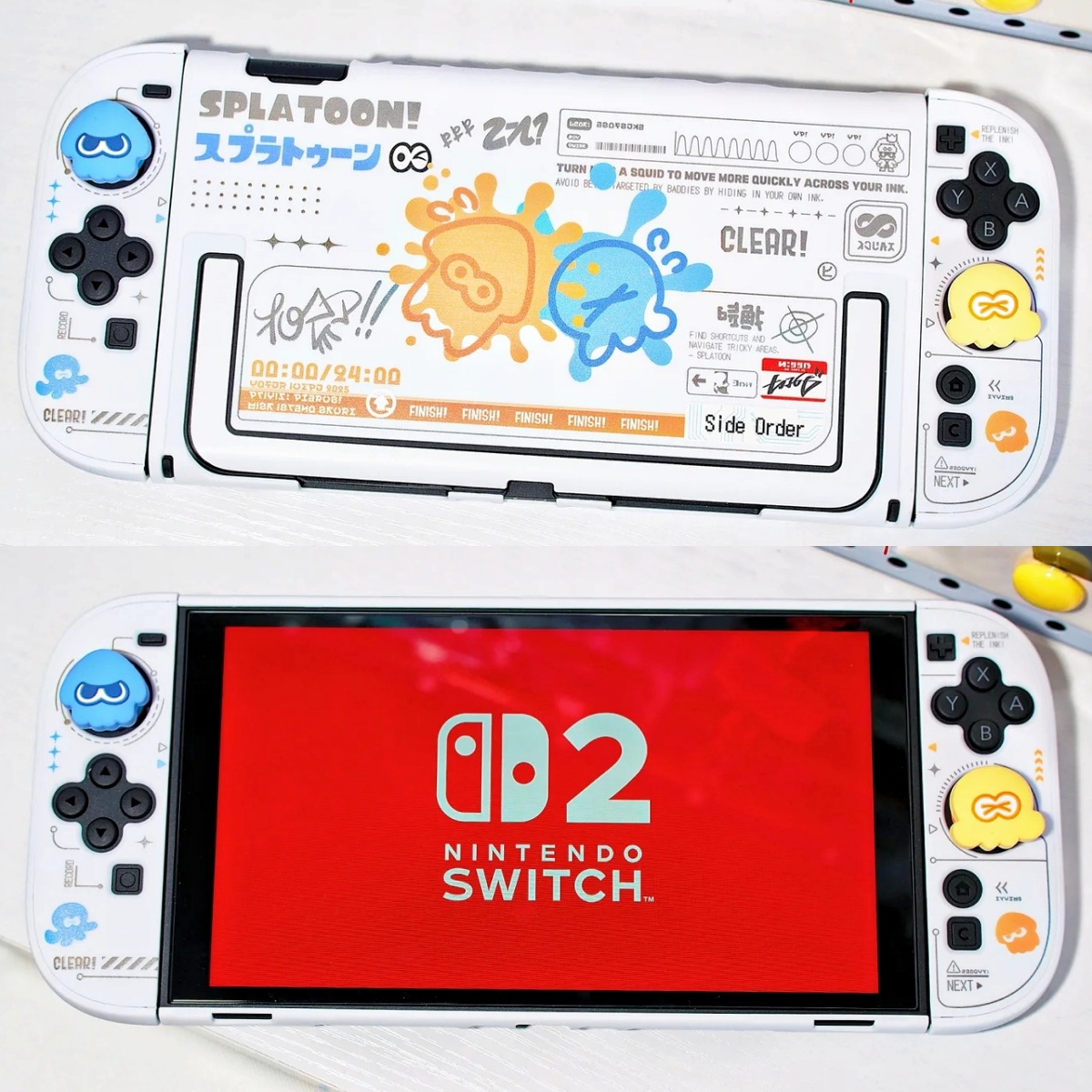 Gaming Console 6 Year Old - Splatoon 3 Switch 2 Gen スプリット薄型保護ケース