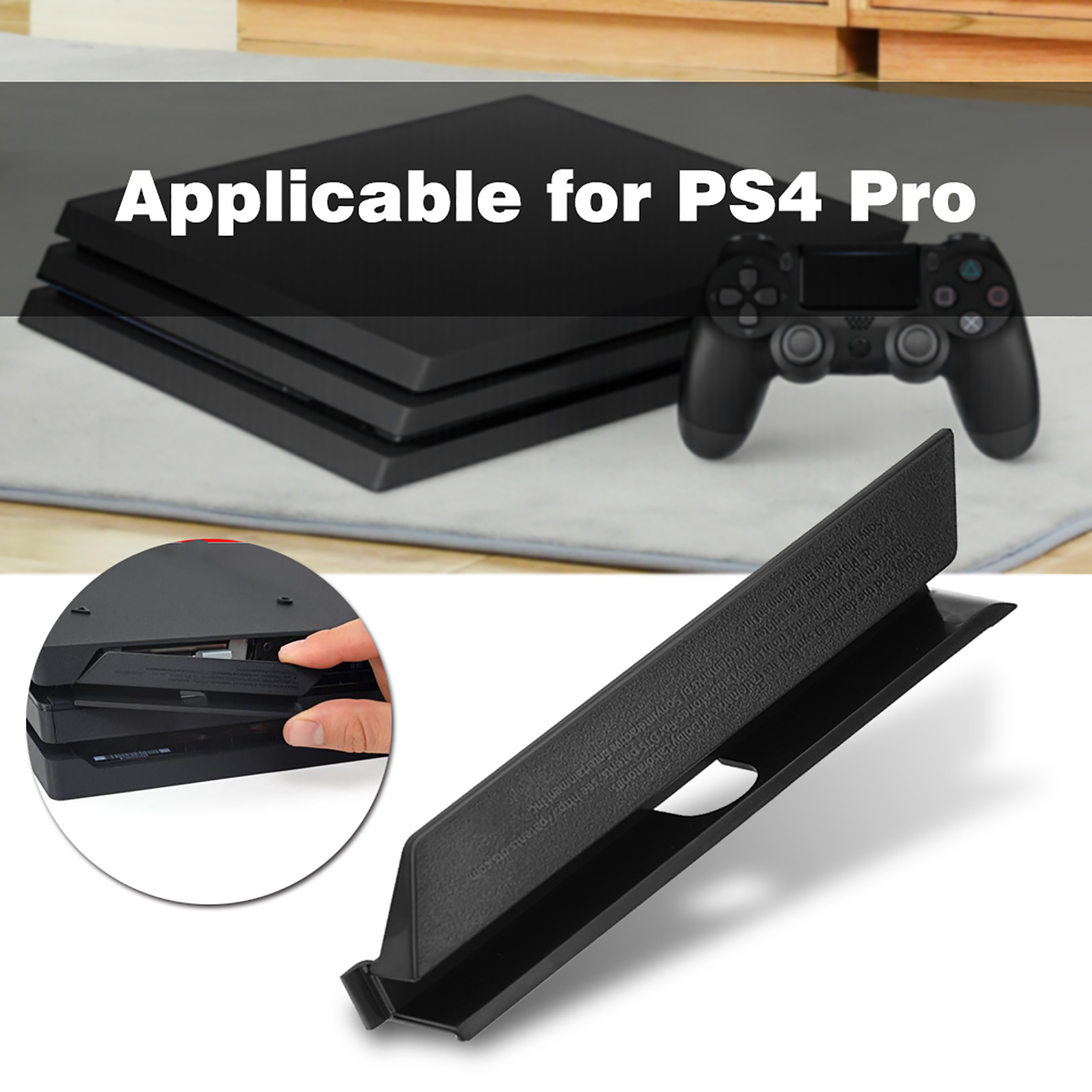 Gaming Console With Phone - ソニーPS4proコンソール用の黒いプラスチック製HDDハードドライブスロットカバー,ドアフラップ