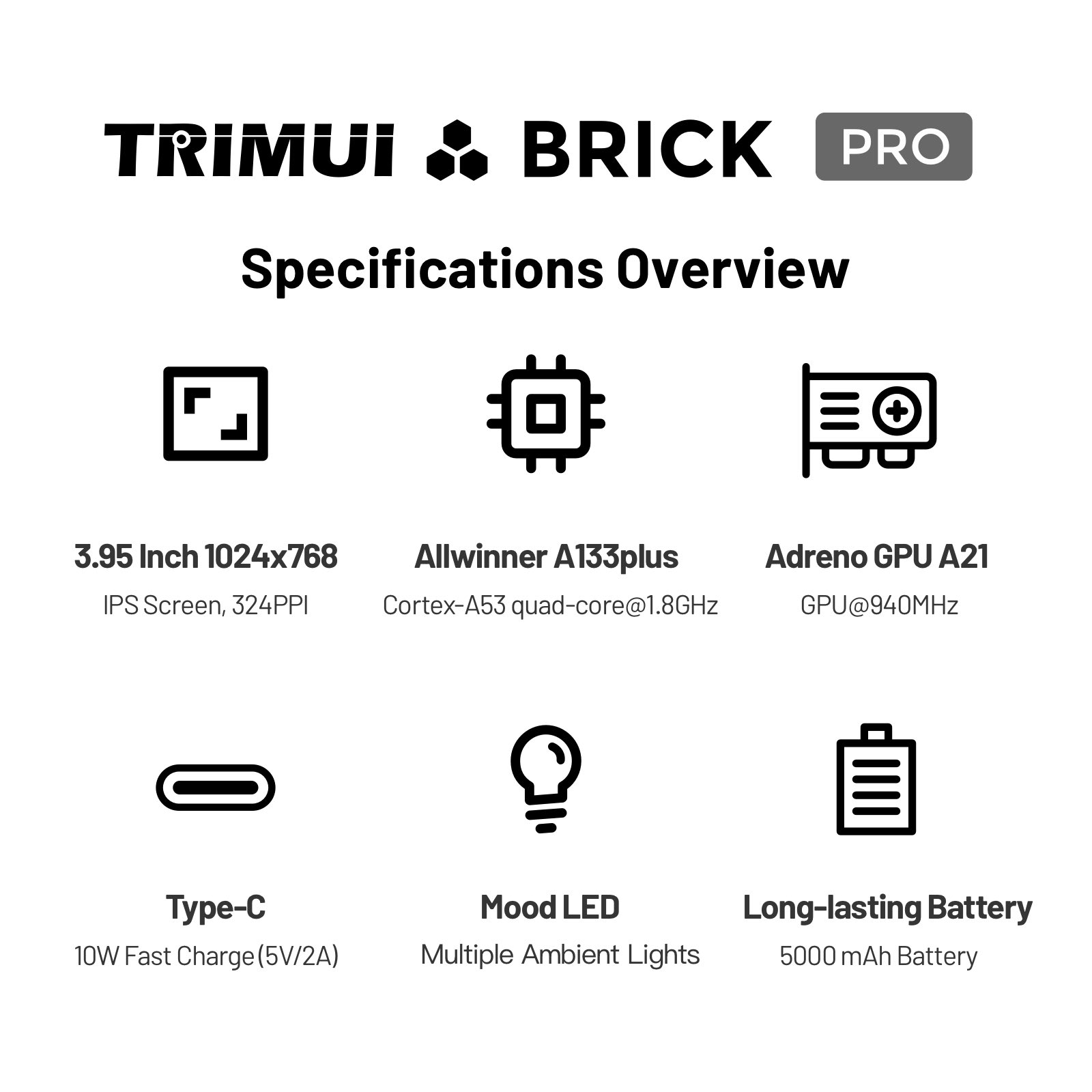 TRIMUI Brick Pro TG4040 レトロハンド - Gaming Console For Kids のレビューと価格