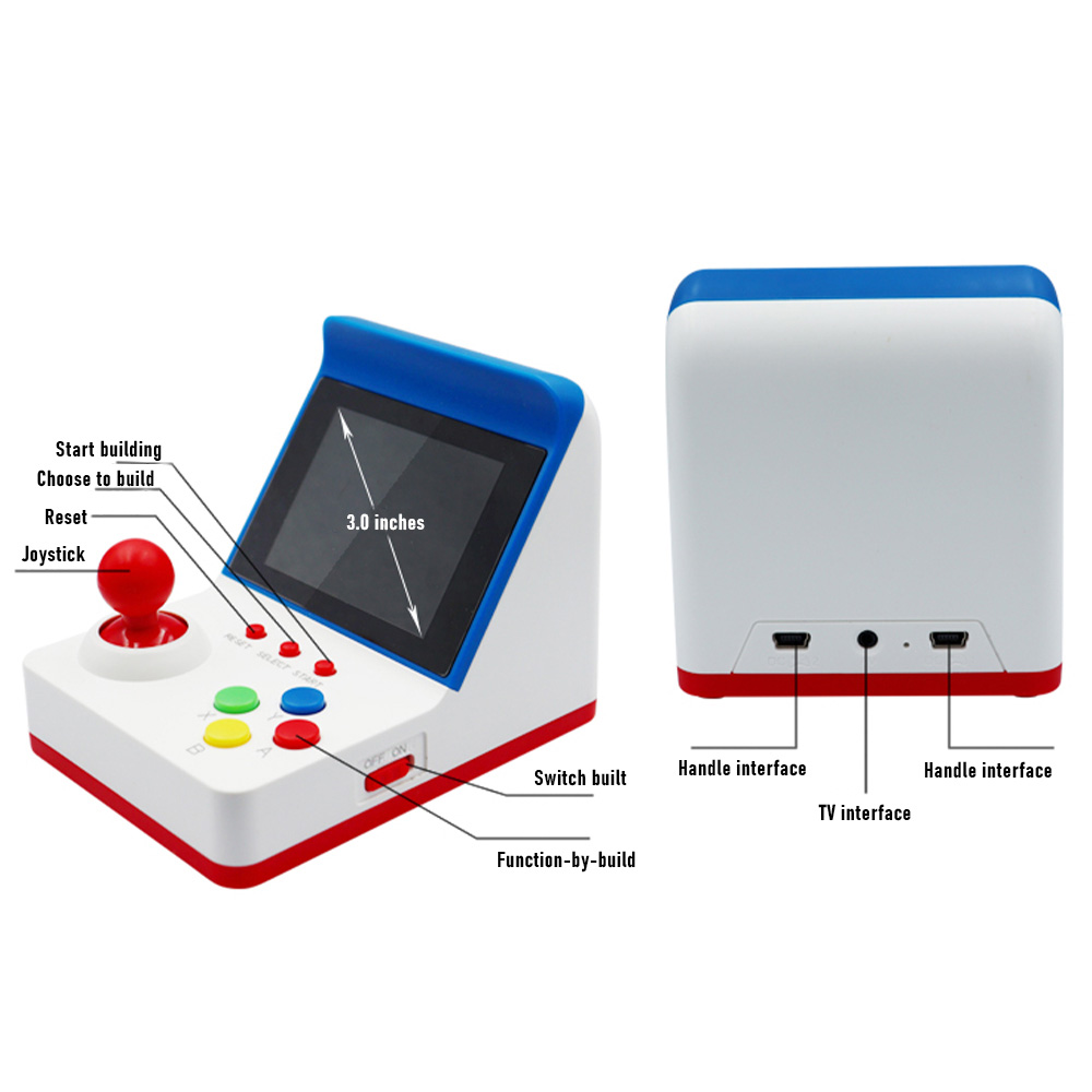 360ビデオゲームコンソール,3インチ画面,8ビット,レトロ - Gaming Console Retro のレビューと価格