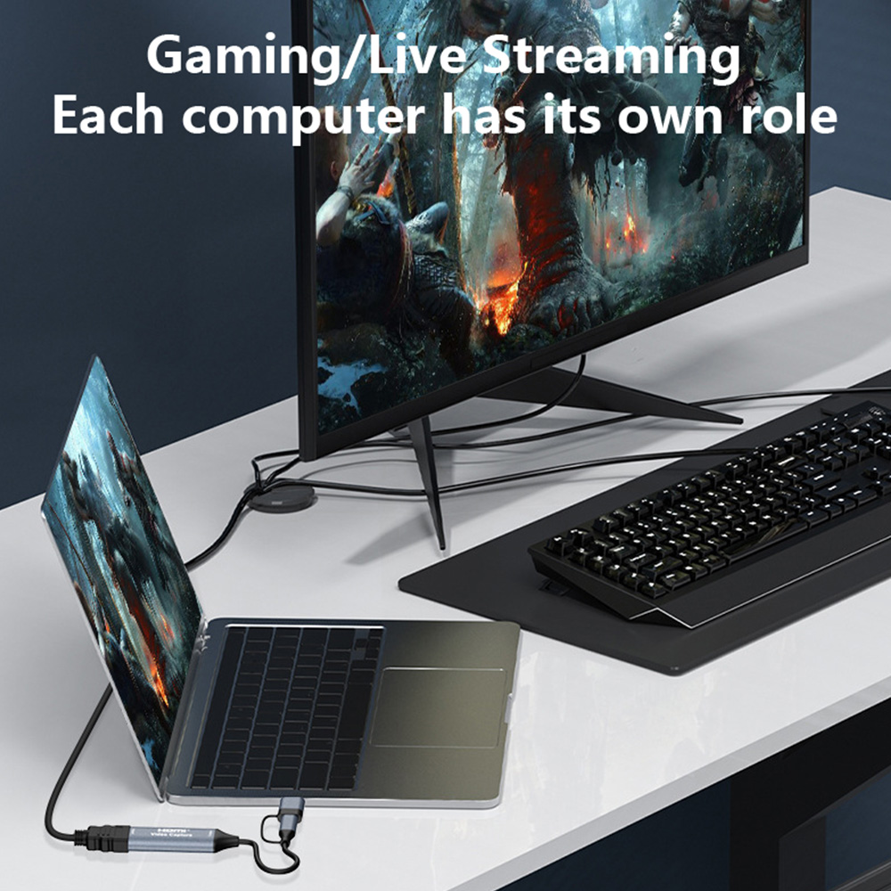 4K 2in1 USB 2.0 ビデオキャプチャカード US - Gaming Console With Phone のレビューと価格