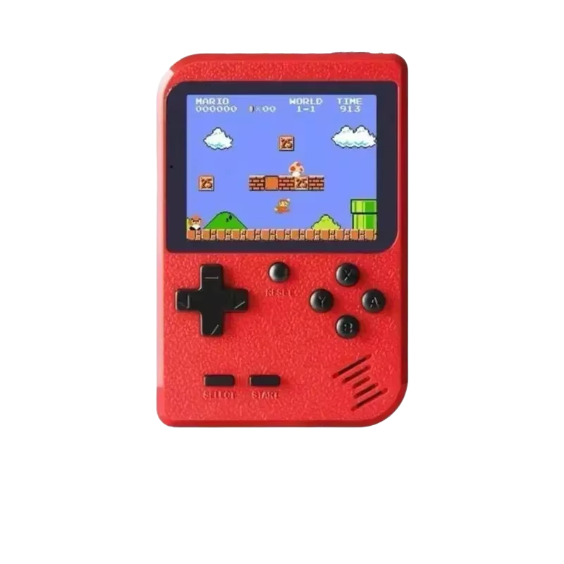 HTMCK レッドレトロクラシック携帯型ゲーム機、400種類 - Gaming Console 6 Year Old のレビューと価格