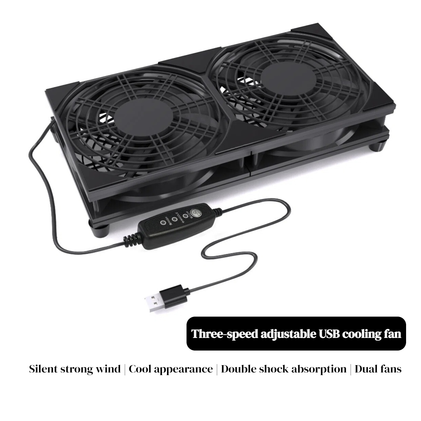 デュアルUSB冷却ファン（3段階速度調整付き） |   ルー - Gaming Console Controller のレビューと価格