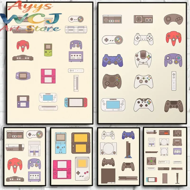 ビデオゲーム携帯型およびコンソール進化ポスターゲームパッドキ - Gaming Console Picture のレビューと価格