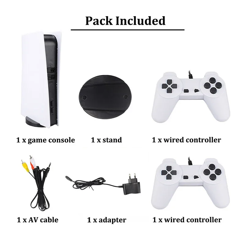 レトロGS5ミニTV携帯型ゲーム機、HD対応、2人プレイ用有 - Gaming Console Gs5 のレビューと価格