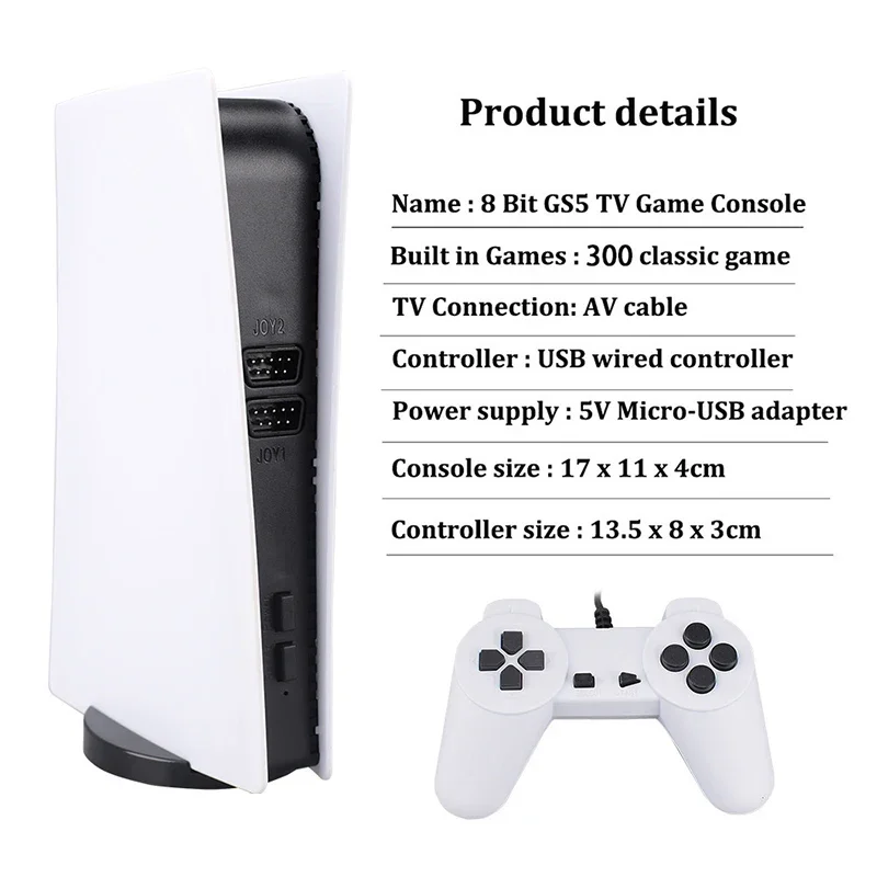 レトロGS5ミニTV携帯型ゲーム機、HD対応、2人プレイ用有 - Gaming Console Gs5 のレビューと価格