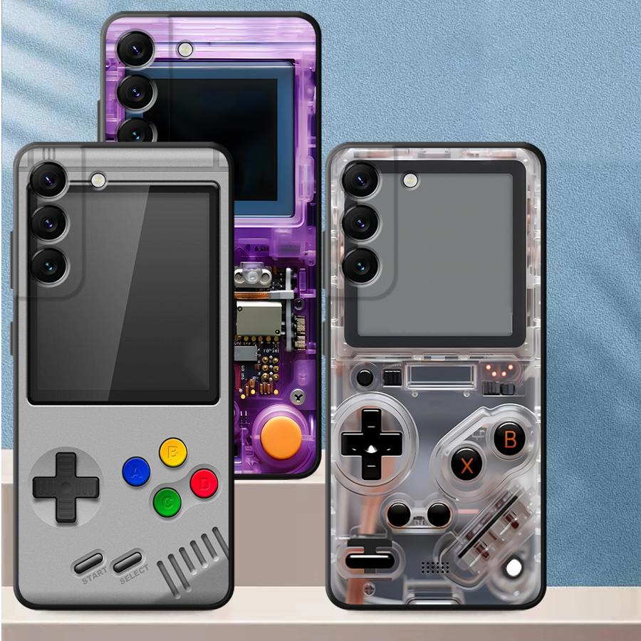 パープルゲーミングコンソール風スマホケース サムスン Gal - Gaming Console With Phone のレビューと価格
