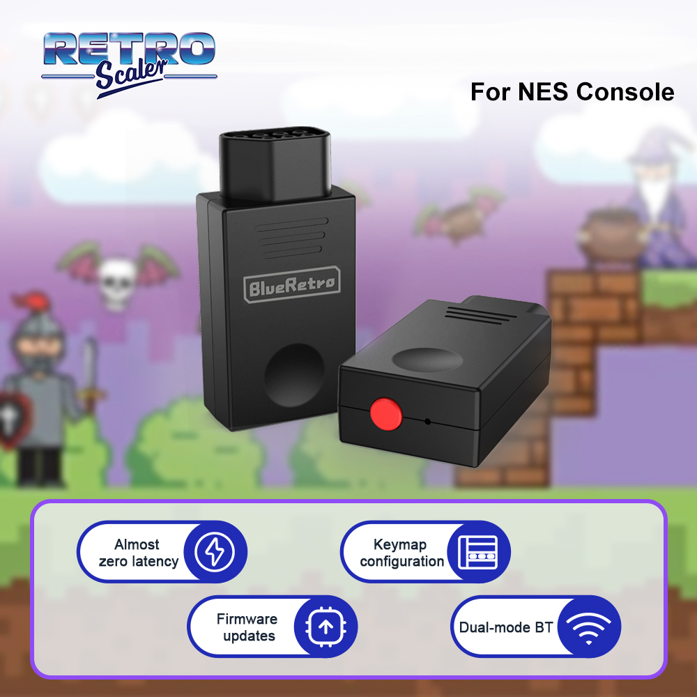 レトロスケーラー ブルーレトロ ワイヤレスコントローラーアダ - Gaming Console With Phone のレビューと価格