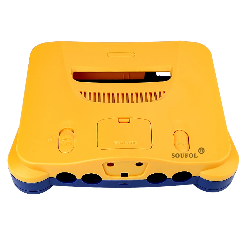 限定イエローブルー N64 レトロビデオゲーム交換ハウジング - Retro.Gaming Console Yellow のレビューと価格