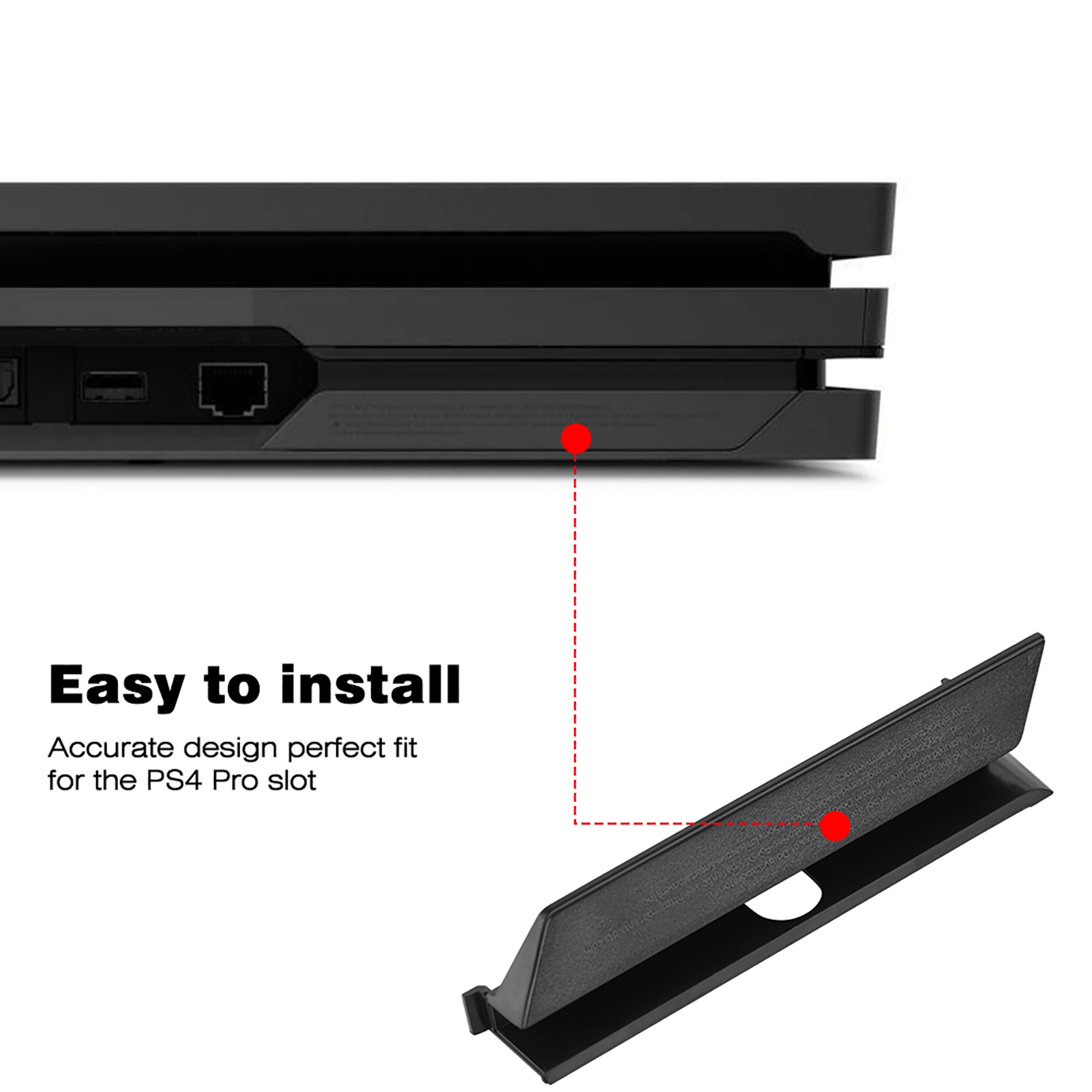ソニーPS4proコンソール用の黒いプラスチック製HDDハー - Gaming Console With Phone のレビューと価格