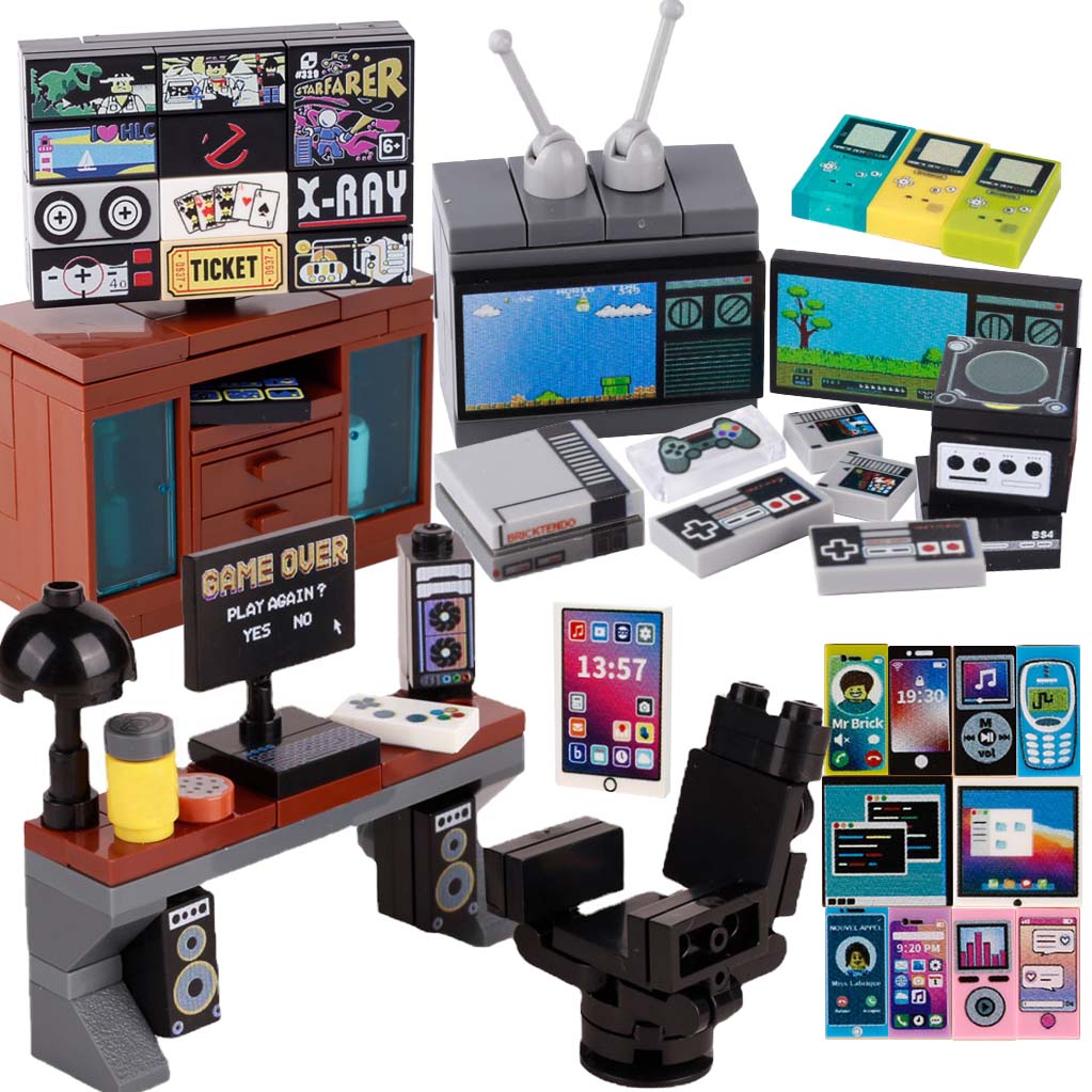 MOC ゲームコンソールコンピュータモデル Buidling - Gaming Console For Kids のレビューと価格
