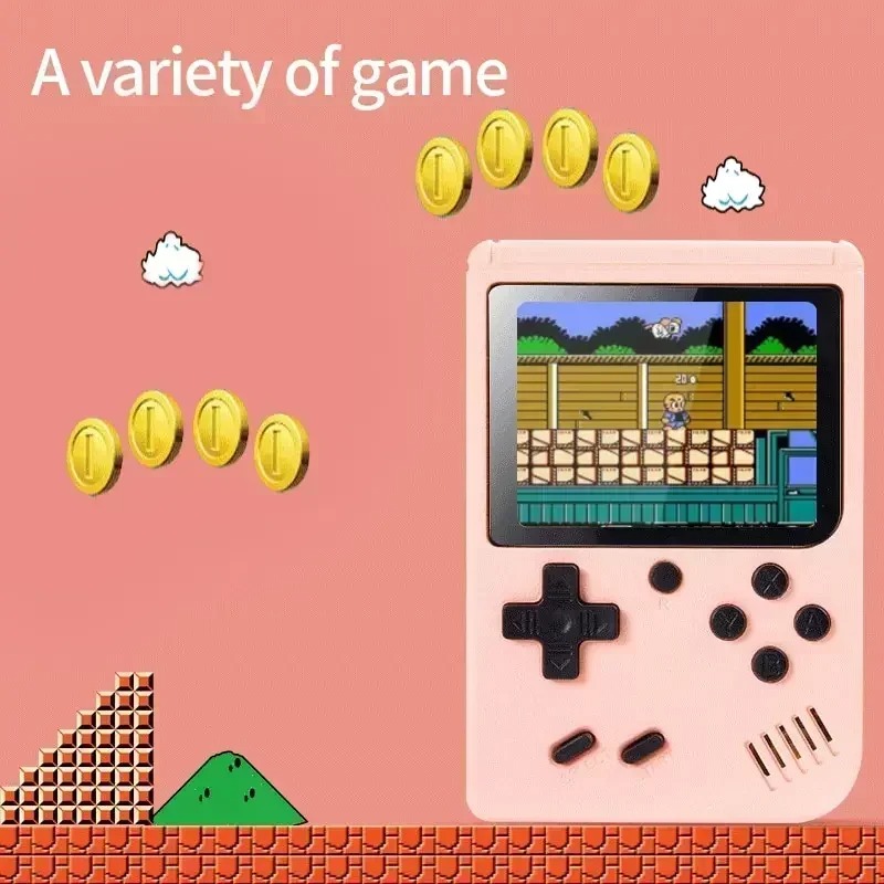 レトロポータブルミニハンドヘルドビデオゲームコンソール 8  - Gaming Console For Kids のレビューと価格
