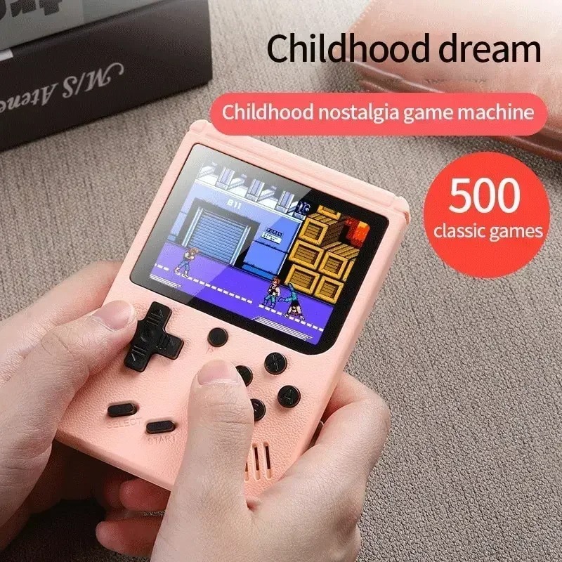 レトロポータブルミニハンドヘルドビデオゲームコンソール 8  - Gaming Console For Kids のレビューと価格