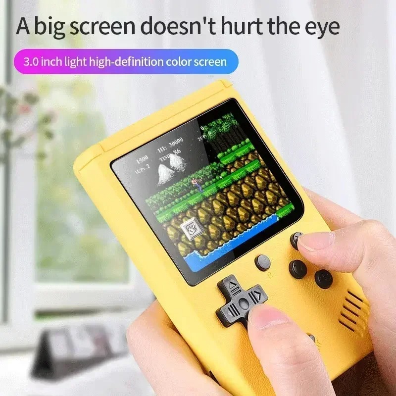 レトロポータブルミニハンドヘルドビデオゲームコンソール 8  - Gaming Console For Kids のレビューと価格