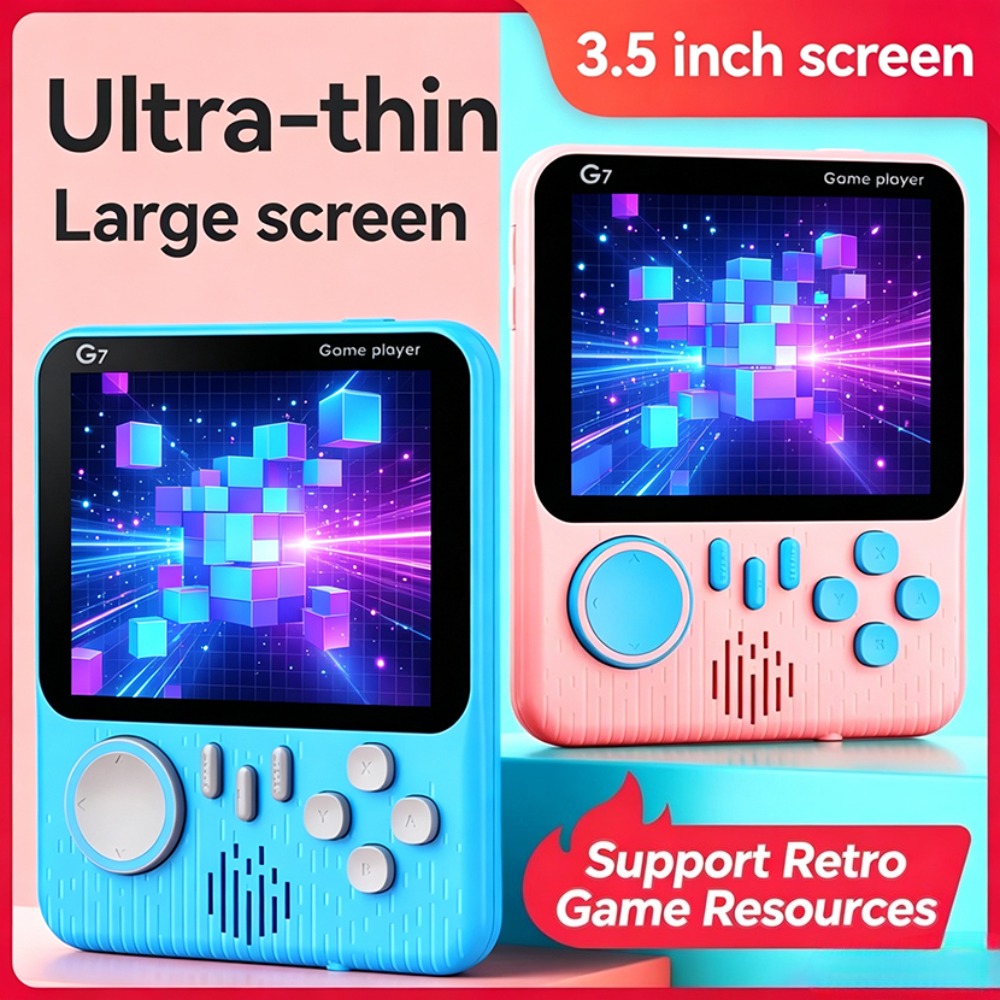 G7 ポータブルレトロハンドヘルドゲーム機 3.5インチLC - Gaming Console For Kids のレビューと価格